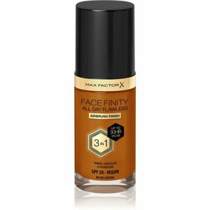 Max Factor Facefinity All Day Flawless dlouhotrvající make-up SPF 20 odstín 100 Sun Tan/ W100 Cocoa 30 ml obraz