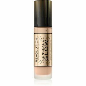 Makeup Revolution Conceal & Glow rozjasňující make-up pro přirozený vzhled odstín F9 23 ml obraz