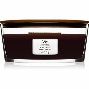 Woodwick Black Cherry vonná svíčka s dřevěným knotem (hearthwick) 453 g obraz