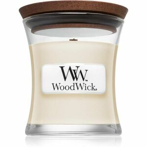 Woodwick White Tea & Jasmine vonná svíčka s dřevěným knotem 85 g obraz