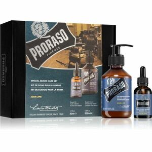 Proraso Set Beard Original dárková sada Azur Lime (na vousy) pro muže obraz