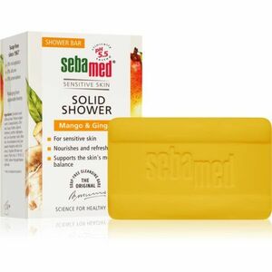 Sebamed Sensitive Skin Solid Shower syndet pro výživu a hydrataci vůně Mango & Ginger 100 g obraz