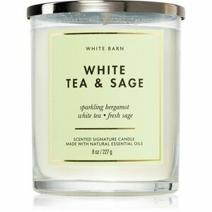 Bath & Body Works White Tea & Sage vonná svíčka 227 g obraz