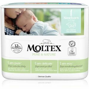 Moltex Pure & Nature Newborn Size 1 jednorázové EKO pleny 2 - 5 kg 22 ks obraz