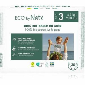 ECO by Naty Nappies Midi Size 3 jednorázové EKO pleny 4-9 kg 30 ks obraz