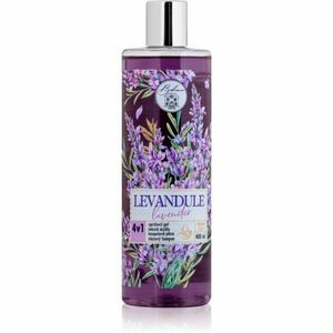 Bohemia Gifts & Cosmetics Flower Line Lavender mycí gel na tělo a vlasy 4 v 1 400 ml obraz