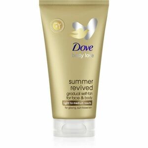 Dove Summer Revived samoopalovací mléko na obličej a tělo odstín LIght to Medium 75 ml obraz