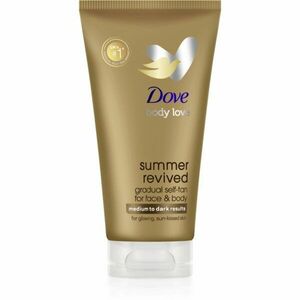 Dove Summer Revived samoopalovací mléko na obličej a tělo odstín Medium to Dark 75 ml obraz