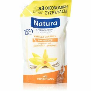 PAPOUTSANIS Natura Vanilla Caramel tekuté mýdlo náhradní náplň 750 ml obraz