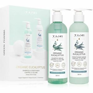 T-LAB Organics Organic Eucalyptus Set dárková sada (pro mastné vlasy a vlasovou pokožku) obraz