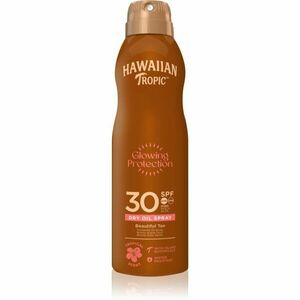 Hawaiian Tropic Glowing Protection Dry Oil Spray suchý olej na opalování ve spreji SPF 30 180 ml obraz