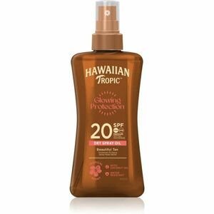 Hawaiian Tropic Glowing Protection Dry Oil Spray hydratační gel na opalování SPF 20 200 ml obraz