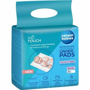 Canpol babies Disposable Underpads jednorázové přebalovací podložky 33x45 cm 20 ks obraz