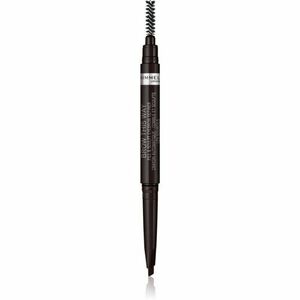 Rimmel Brow This Way tužka na obočí s kartáčkem 2 v 1 odstín 004 Soft Black 0, 25 g obraz