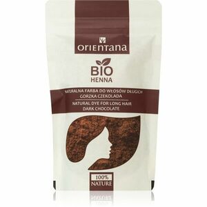 Orientana Bio Henna Natural Dye permanentní barva na vlasy odstín Dark Brown 100 g obraz