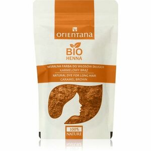 Orientana Bio Henna Natural Dye permanentní barva na vlasy odstín Caramel Brown 100 g obraz