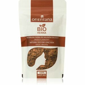 Orientana Bio Henna Natural Dye permanentní barva na vlasy odstín Hazel Brown 100 g obraz