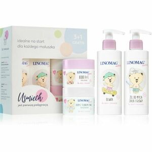 Linomag Emolienty Gift Set dárková sada pro děti od narození obraz