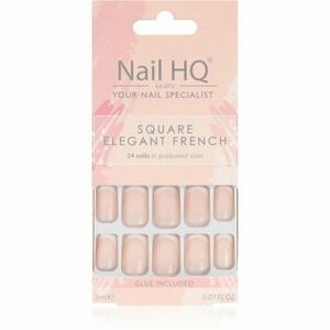 Nail HQ Square umělé nehty Elegant French 24 ks obraz