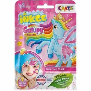 Craze INKEE Unicorn plátýnková maska pro děti 5y+ 1 ks obraz