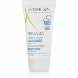 A-Derma Primalba Baby ochranný krém pro děti s hydratačním účinkem na obličej a tělo 50 ml obraz