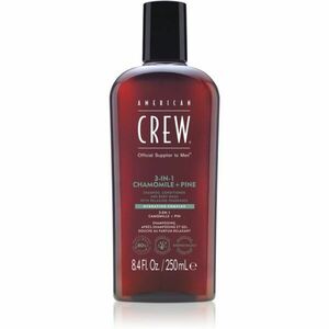 American Crew 3 in 1 Chamimile + Pine 3 v 1 šampon, kondicionér a sprchový gel pro muže 250 ml obraz