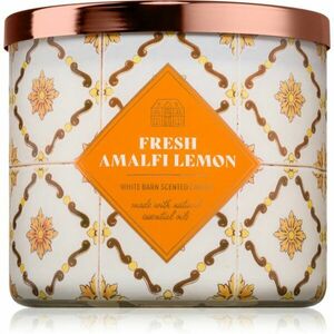 Bath & Body Works Fresh Amalfi Lemon vonná svíčka 411 g obraz