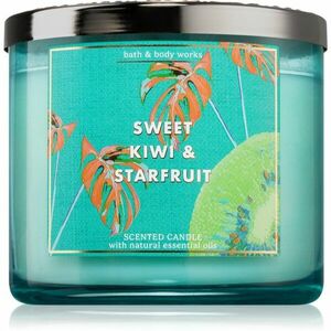 Bath & Body Works Sweet Kiwi & Starfruit vonná svíčka 411 g obraz