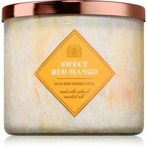 Bath & Body Works Sweet Red Mango vonná svíčka 411 g obraz