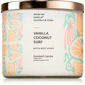 Bath & Body Works Vanilla Coconut Surf vonná svíčka 411 g obraz