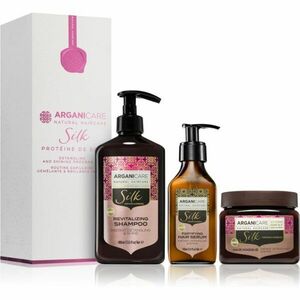 Arganicare Silk Protein Detangling and Shining Program Set dárková sada(s revitalizačním účinkem) obraz