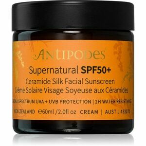 Antipodes Supernatural SPF50+ Ceramide Silk Facial Sunscreen ochranný pleťový krém s ceramidy SPF 50+ 60 ml obraz