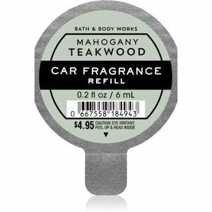 Bath & Body Works Mahogany Teakwood vůně do auta náhradní náplň 6 ml obraz