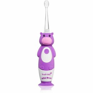 Brush Baby WildOnes WildOne elektrický zubní kartáček + 2 náhradní hlavice pro děti Hippo 1 ks obraz