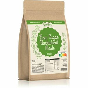 GreenFood Nutrition Low Sugar Buckwheat Mash pohanková kaše s nízkým obsahem cukrů příchuť Cocoa 500 g obraz