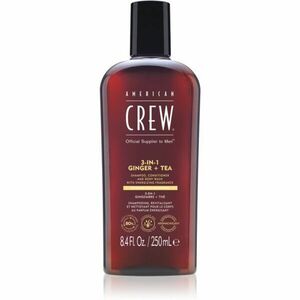 American Crew 3 in 1 Ginger + Tea 3 v 1 šampon, kondicionér a sprchový gel pro muže 250 ml obraz