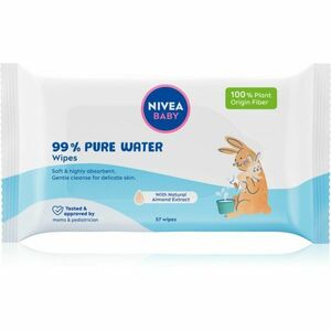 NIVEA BABY Pure Water osvěžující vlhčené ubrousky 57 ks obraz