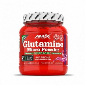 Amix L-Glutamine Micro Powder Drink podpora tvorby svalové hmoty příchuť Forrest Fruit 360 g obraz