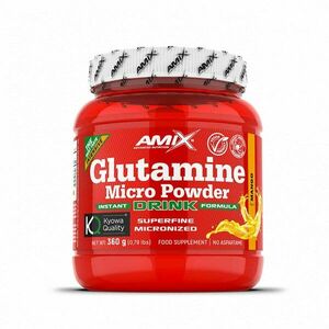 Amix L-Glutamine Micro Powder Drink podpora tvorby svalové hmoty příchuť Mango 360 g obraz