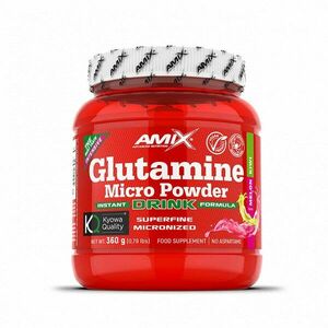 Amix L-Glutamine Micro Powder Drink podpora tvorby svalové hmoty příchuť Kiwi/Melon 360 g obraz