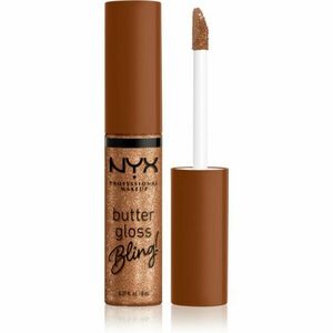 NYX Professional Makeup Butter Gloss Bling lesk na rty třpytivý odstín 04 Pay Me In Gold 8 ml obraz