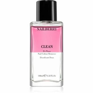 NAILBERRY Clean Bi-Phase Nail Colour Remover odlakovač na nehty se zpevňujícím účinkem 100 ml obraz