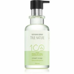 Vivian Gray True Nature Citrus & Bergamot krémové mýdlo s osvěžujícím účinkem 300 ml obraz