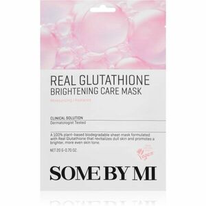 Some By Mi Clinical Solution Glutathione Brightening Care Mask rozjasňující plátýnková maska pro sjednocení barevného tónu pleti 20 g obraz