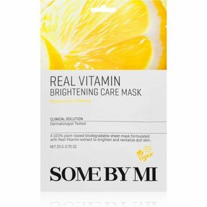 Some By Mi Clinical Solution Vitamin Brightening Care Mask rozjasňující plátýnková maska s antioxidačním účinkem 20 g obraz