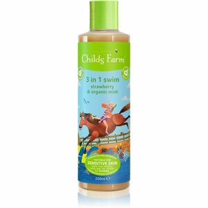 Childs Farm 3 in 1 Swim Strawberry & Organic Mint 3 v 1 šampon, kondicionér a sprchový gel pro děti 250 ml obraz