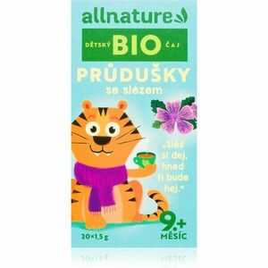 Allnature Dětský čaj BIO Průdušky se slézem čaj v BIO kvalitě 20x1, 5 g obraz