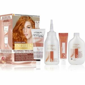 L’Oréal Paris Excellence Universal Nudes permanentní barva na vlasy odstín 8UR Universal Copper Light 1 ks obraz