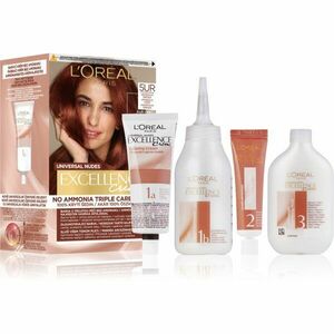 L’Oréal Paris Excellence Universal Nudes permanentní barva na vlasy odstín 5UR Universal Red 1 ks obraz