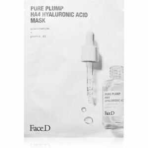 Face D Pure Plump HA4 plátýnková maska s kyselinou hyaluronovou 17 ml obraz